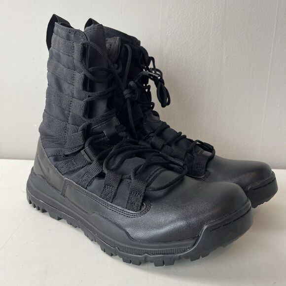 Nike Boots Men 12.5 Black SFB Gen 2 8" 922474-001 Gorpcore Tactical Leather Shoe - Picture 5 of 9